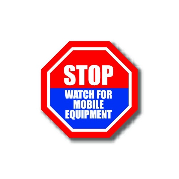 Ergomat 16in OCTAGON SIGNS - Stop Watch for Mobile Equipment DSV-SIGN 256 #1058 -UEN - main